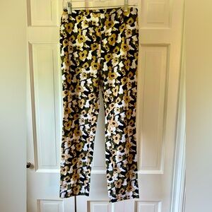 Context Floral Skinny Ankle Pants Size Small EUC